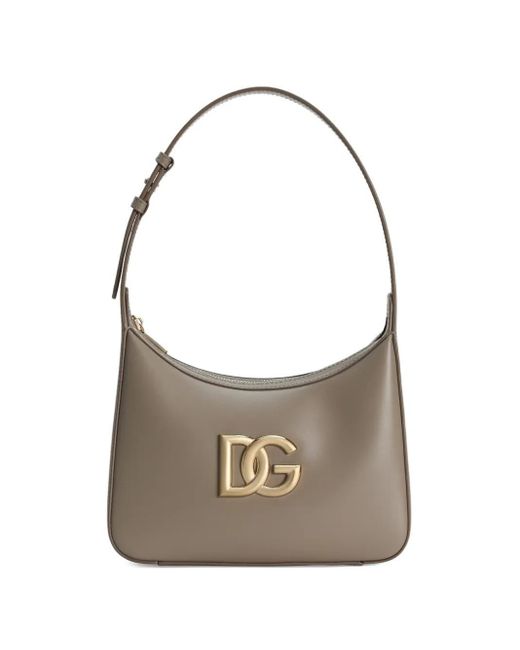 Dolce & Gabbana White 3.5 Leather Shoulder Bag
