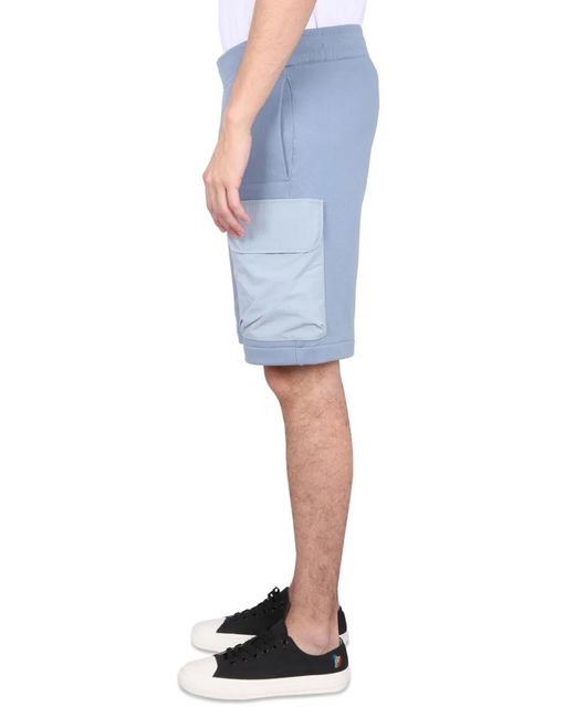 Paul Smith Blue Ps Paul Smith Cotton Bermuda Shorts for men
