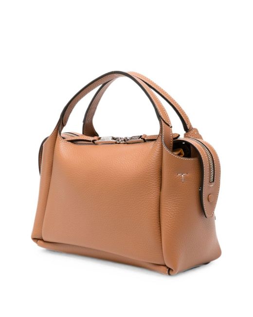 Tod's Brown T Timeless Mini Handbag