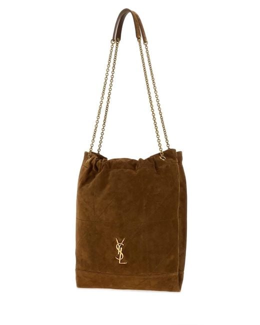 Saint Laurent Brown Ysl Bo Jamie Pochon