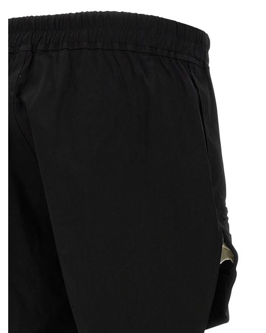 Rick Owens Black 'Boxers' Bermuda Shorts for men