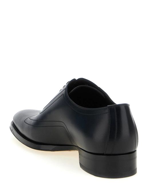 Gucci Black Lace-Up Leather for men