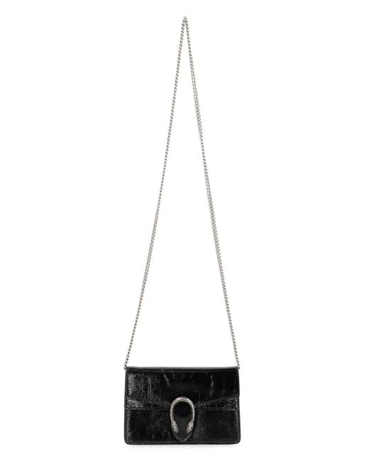 Gucci Black Dionysus Super Mini Shoulder Bag