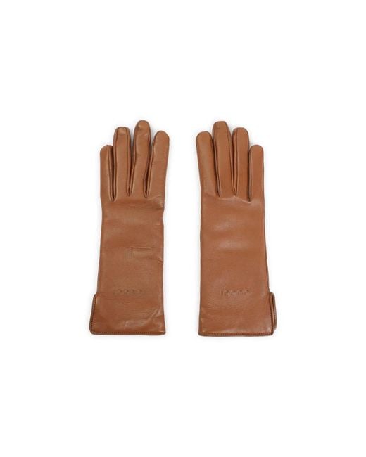 Gucci Brown Leather Gloves