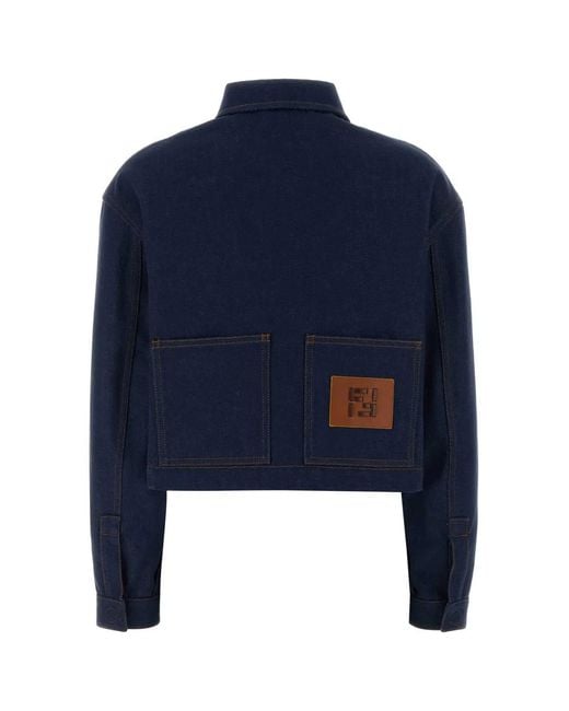 Fendi Blue Denim Jacket