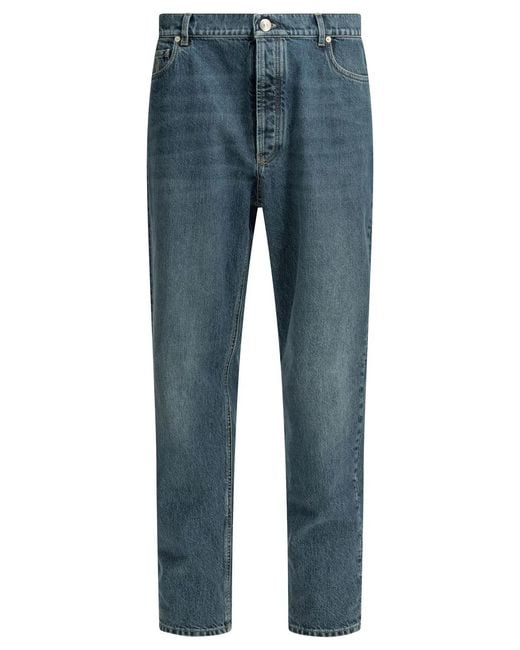 Brunello Cucinelli Blue Straight-Leg Jeans for men