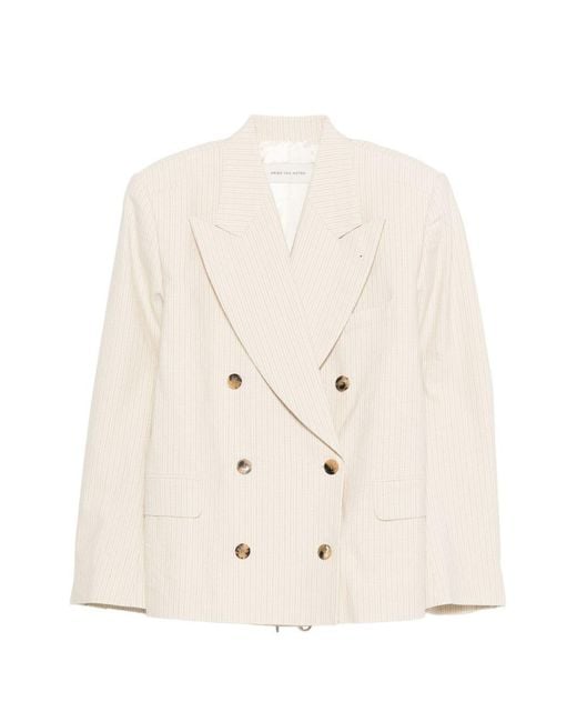 Dries Van Noten Natural Ecru Cotton Jacket