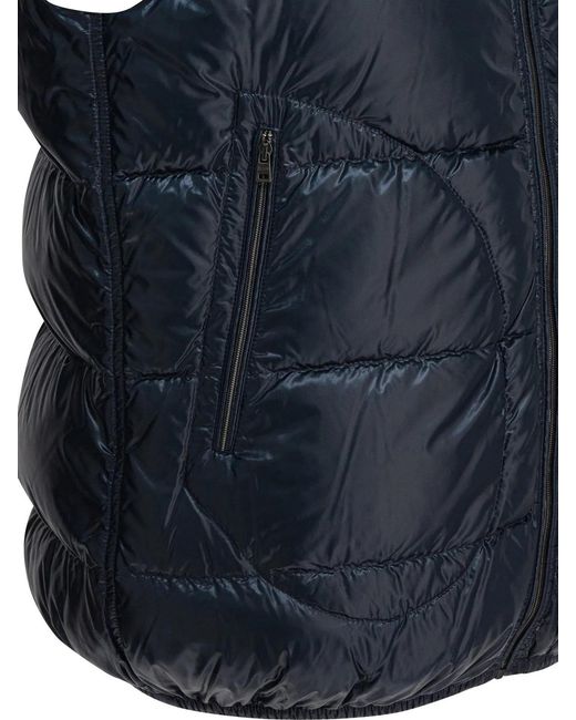 Herno Blue Nylon Jacket for men