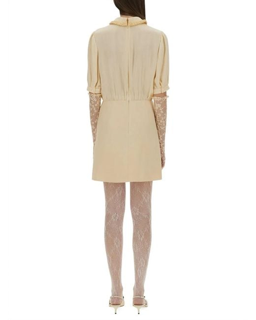 Valentino Natural Crepe Couture Short Dress
