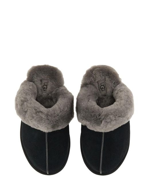 Ugg Black Slip-On Sandal "Scuffette Ii"