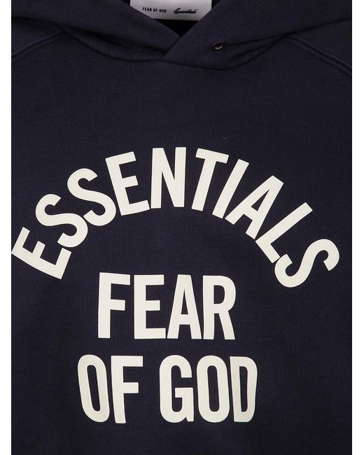 Fear Of God Black "Campus 90's" Cropped Raglan Hoodie