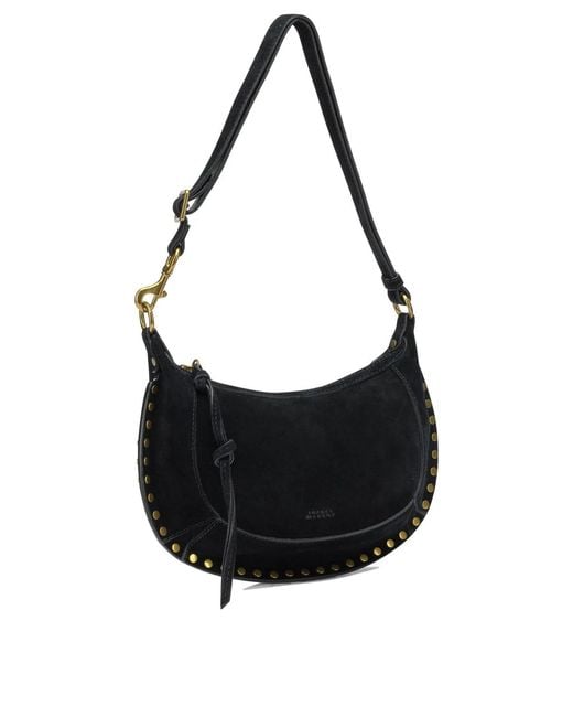 Isabel Marant Black "Oskan Moon" Small Shoulder Bag