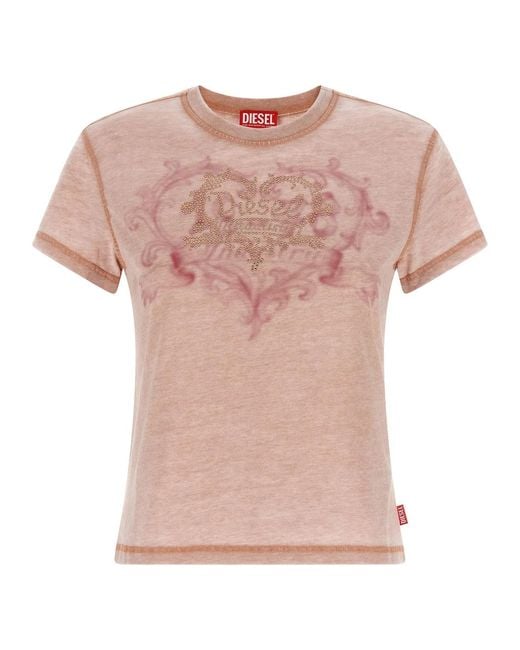 DIESEL Pink 'T-Ila-Aa1' T-Shirt