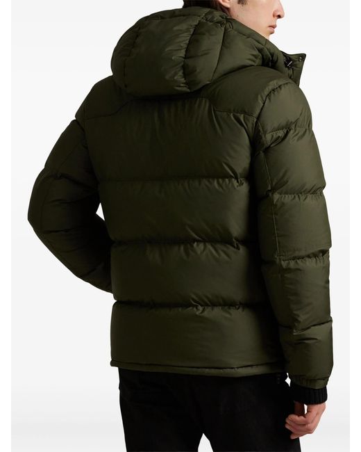 Polo Ralph Lauren Green Gorham Down Jacket With Detachable Hood Recycled Polyester Padding for men