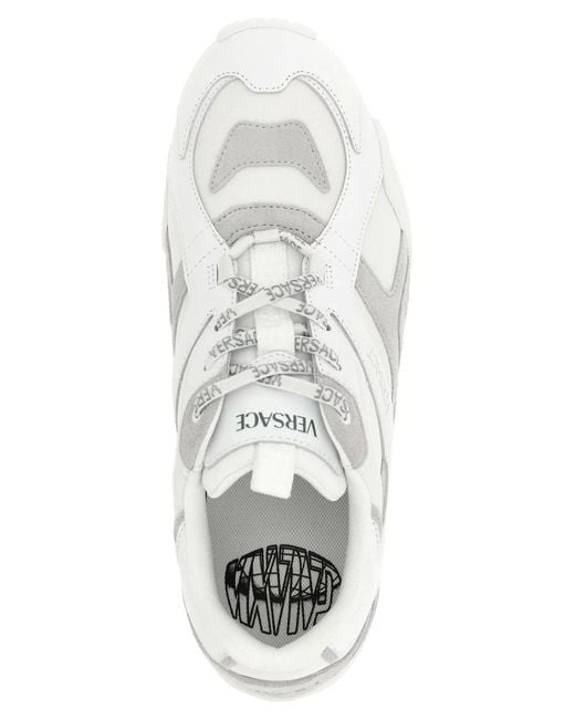 Versace White 'Galaxia' Sneakers for men