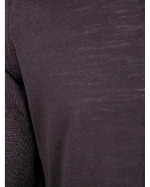 John Smedley Blue "Lundy" Round Neck Pullover for men