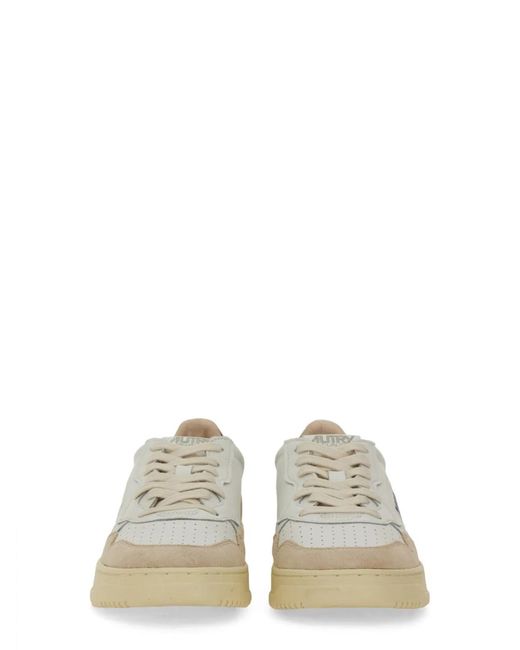 Autry White Sneaker "Medalist" Low for men