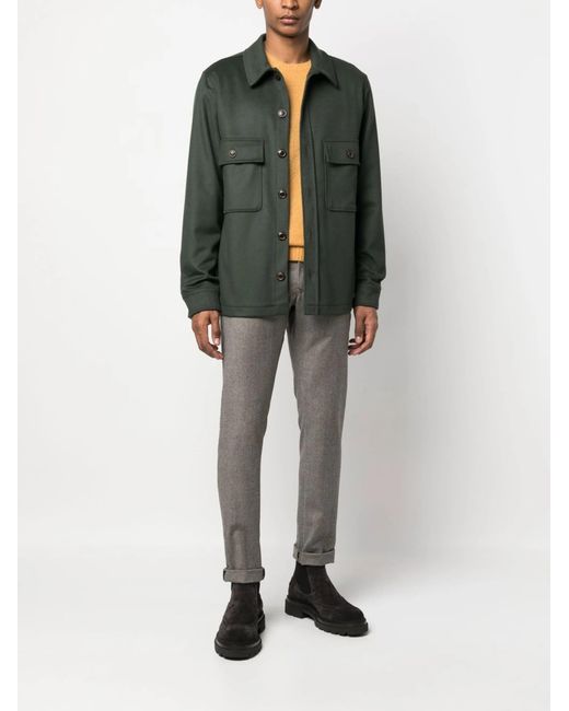 Jacob Cohen Gray Wool Pants Cuadro