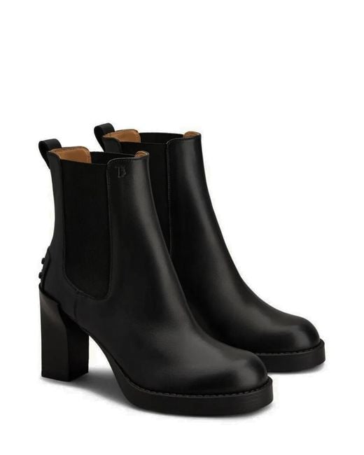 Tod's Black Chelsea Boots