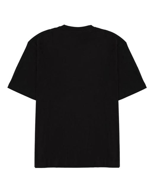 HUGO Black T-Shirt With Logo for men