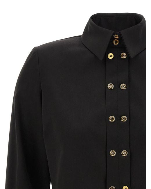 Elisabetta Franchi Black Cropped Shirt