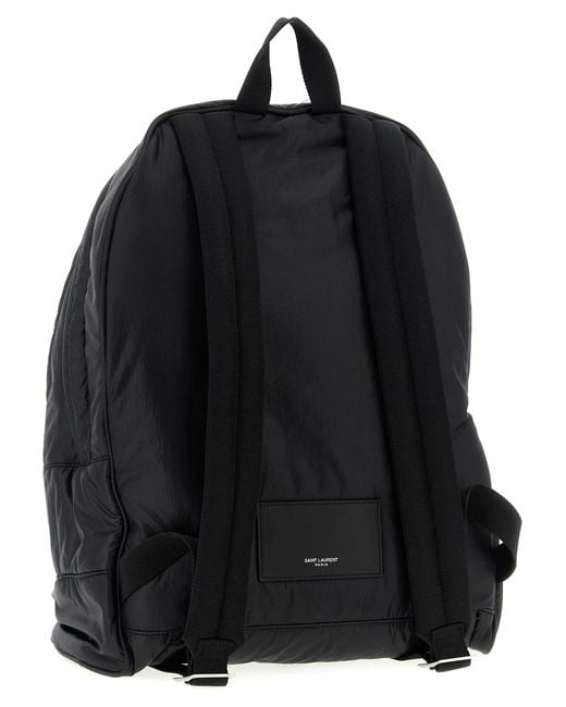 Saint Laurent Black 'City' Backpack for men
