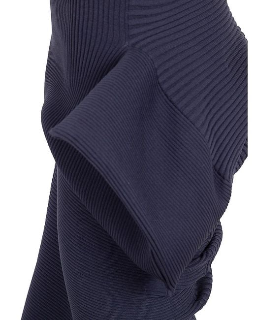HOMME PLISSÉ Blue Homme Plisse "Life Form" Volume Midi Skirt