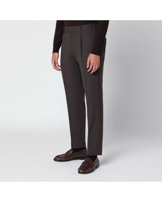 Santaniello Black Trousers for men