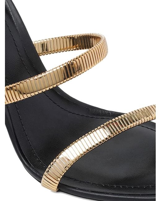 Rene Caovilla Metallic Wrap Strap Open-Toe