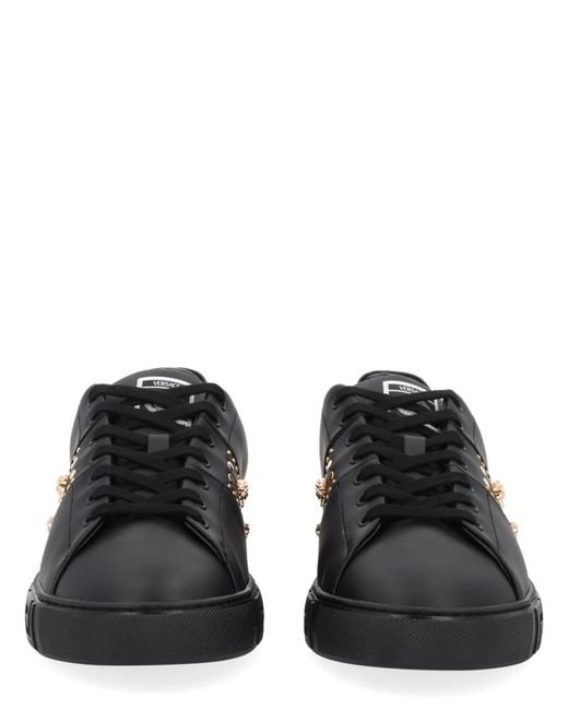 Versace Black Greek Sneaker for men