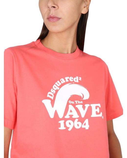 DSquared² Red T Shirt With Logo