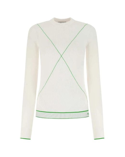 Bottega Veneta White Viscose Blend Sweater