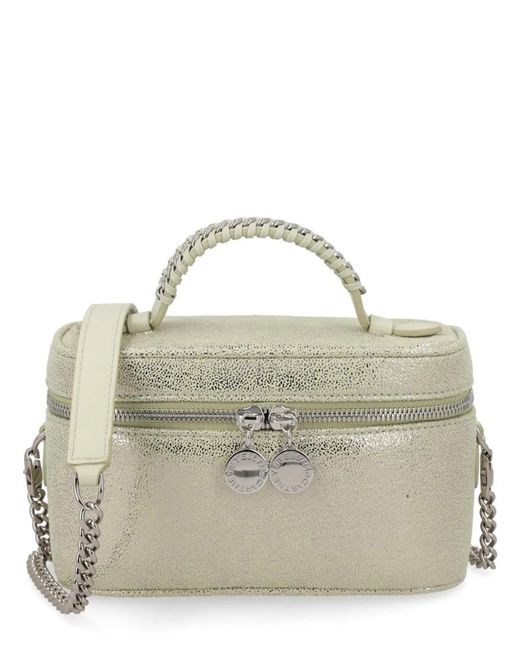 Stella McCartney Metallic Lime Leather Bag