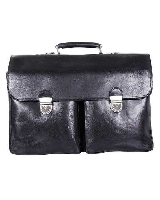SAIT Black Briefcase for men