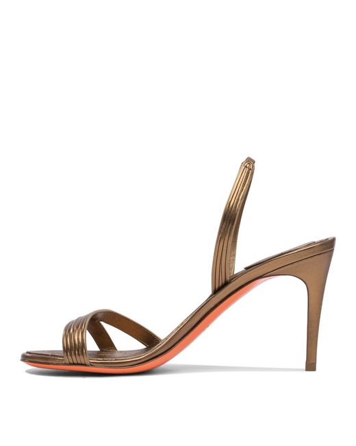 Santoni White Sandals