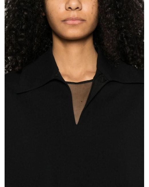 Jil Sander Black Viscose T-Shirt