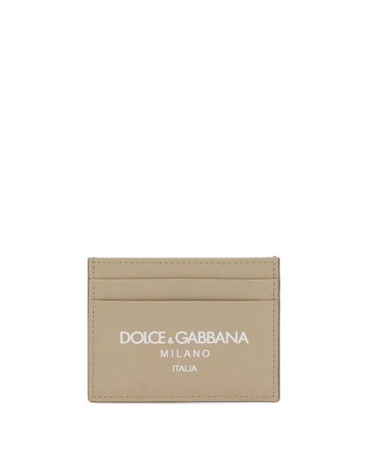 Dolce & Gabbana White Dolce & Gabbana Leather Card Holder for men