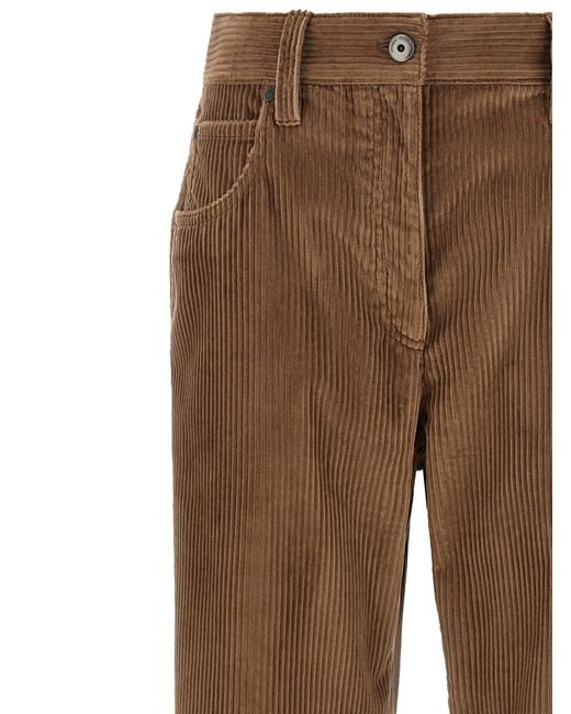 Brunello Cucinelli Brown 'Straight' Pants