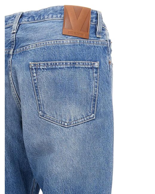 Valentino Garavani Blue 'Chez Jeans for men
