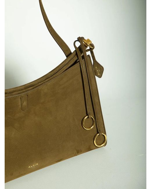 Alaïa Gray Le Click East West Large Bag