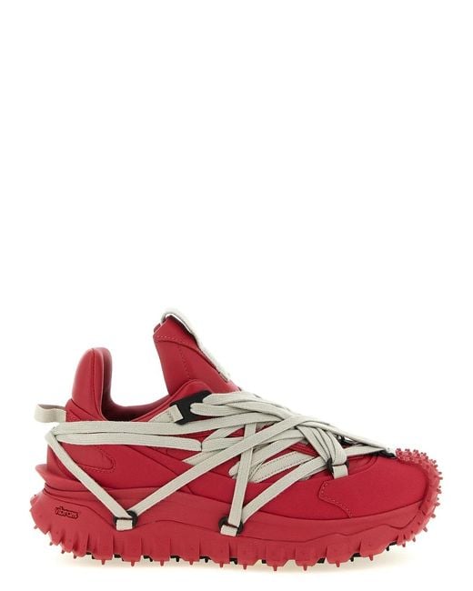 Rick Owens Red Moncler + 'Trailgrip Megalace' Sneakers