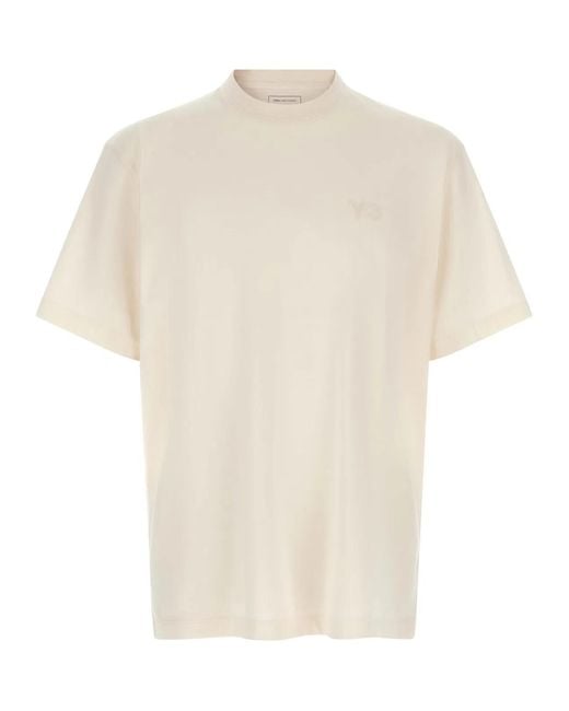 Y-3 White Regular' T-Shirt for men