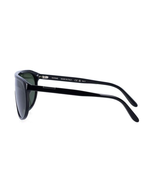Totême Green Shield Aviator Sunglasses