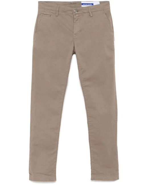 Jacob Cohen Natural Elephant Cotton Pants for men