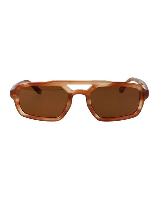 Emporio Armani Brown Havana Acetate Sunglasses