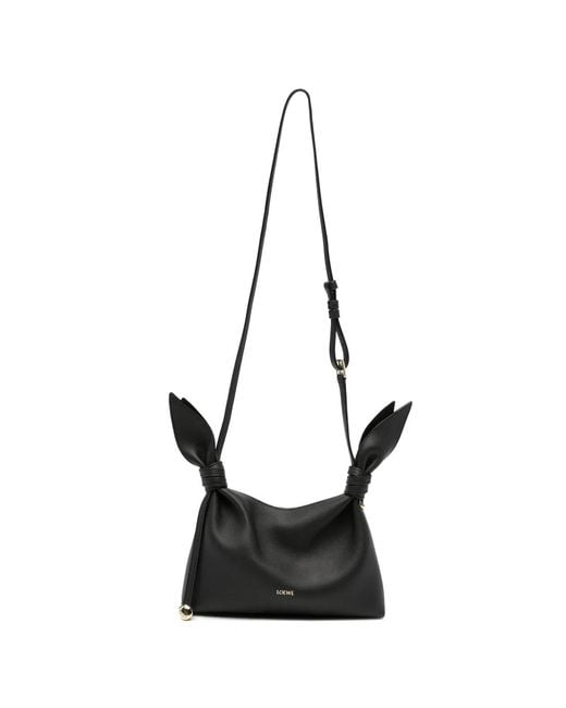 Loewe Black Mini Scarf Leather Shoulder Bag