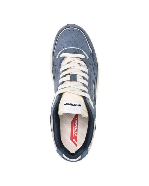 Autry Blue Hyperway Low Suede/Mesh for men
