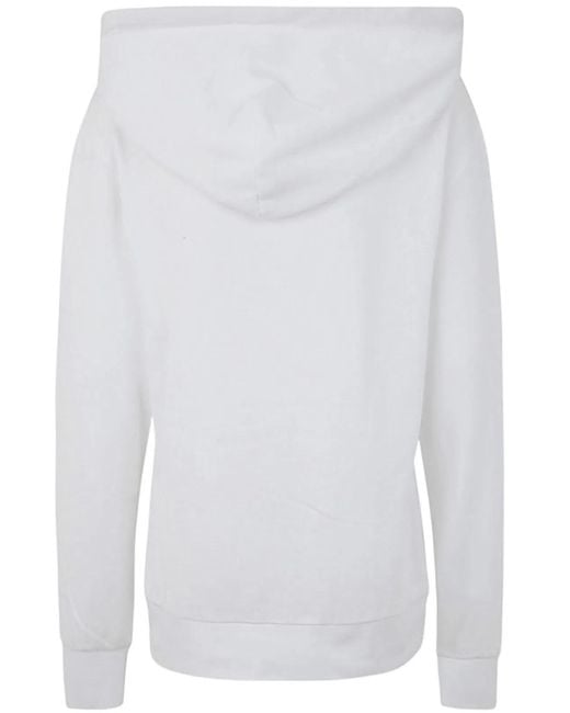 J.W. Anderson White Anchor Embroidery Hoodie