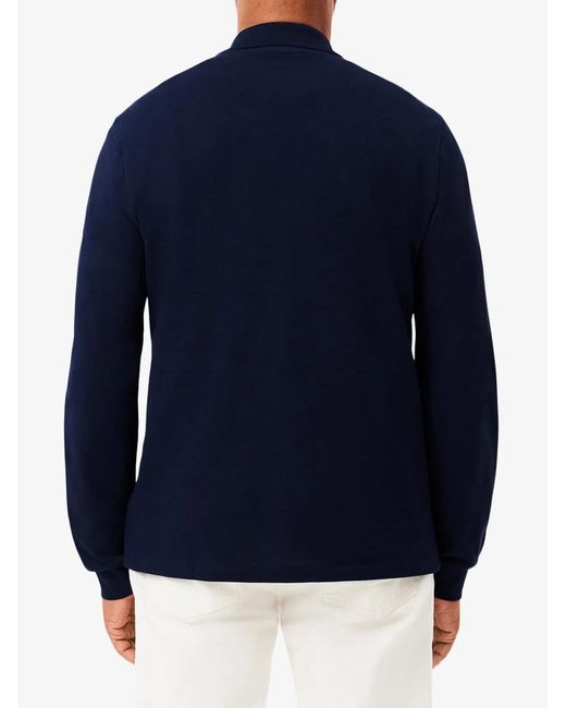 Lacoste Blue Long-Sleeved L.12.12 Original Polo for men