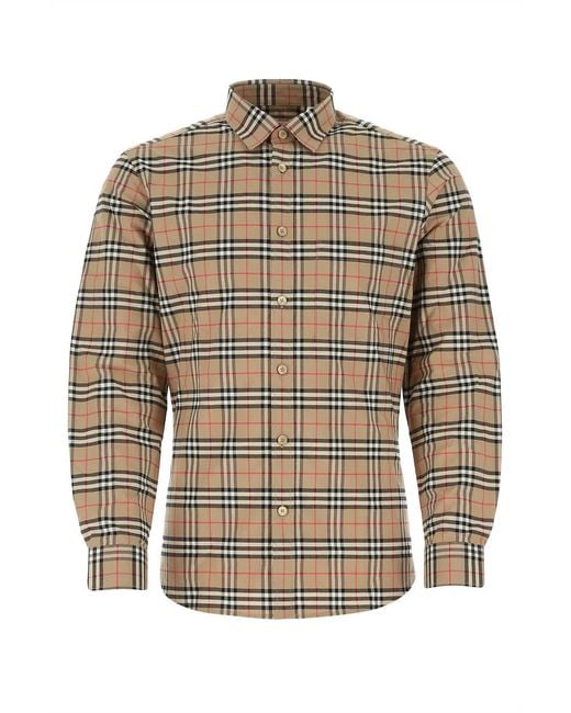 Burberry Gray Camicia for men